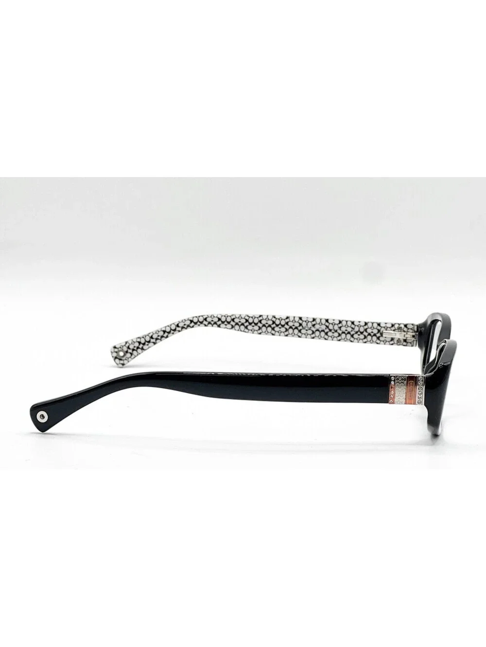 Coach HC 6033B 5083 Black Rectangle Authentic Eyeglass Frames 51-16-35